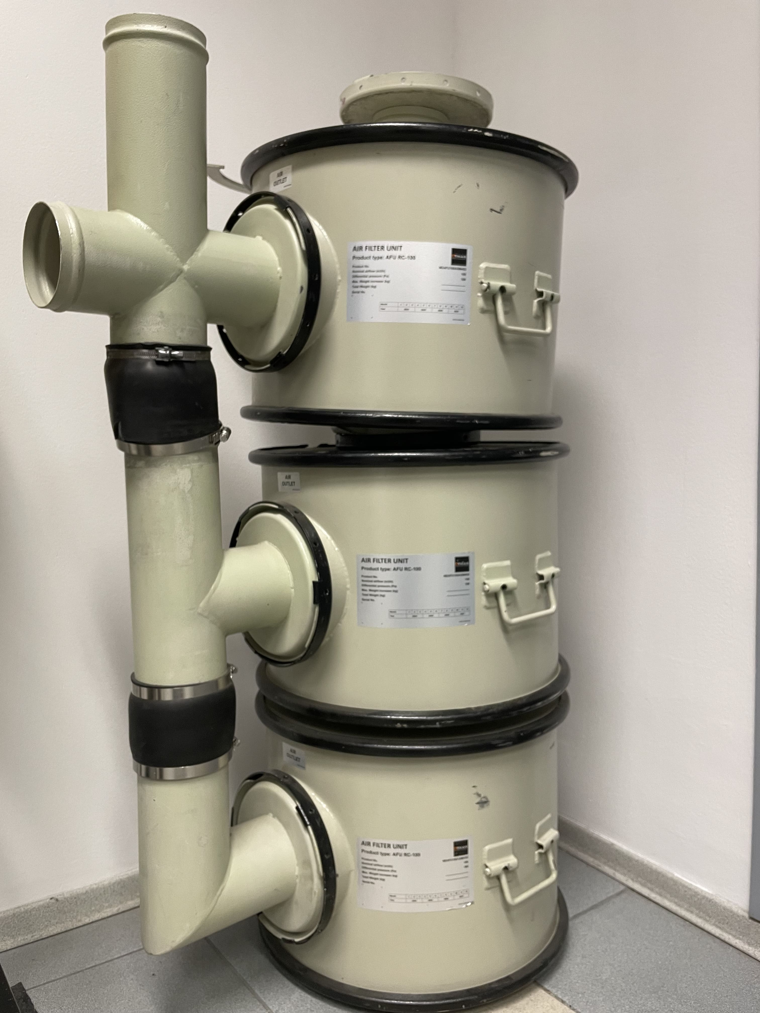 Zespół filtrow do filtrowentylacji