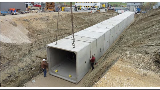 Profil ramowej konstrukcji żelbetowej podczas montażu