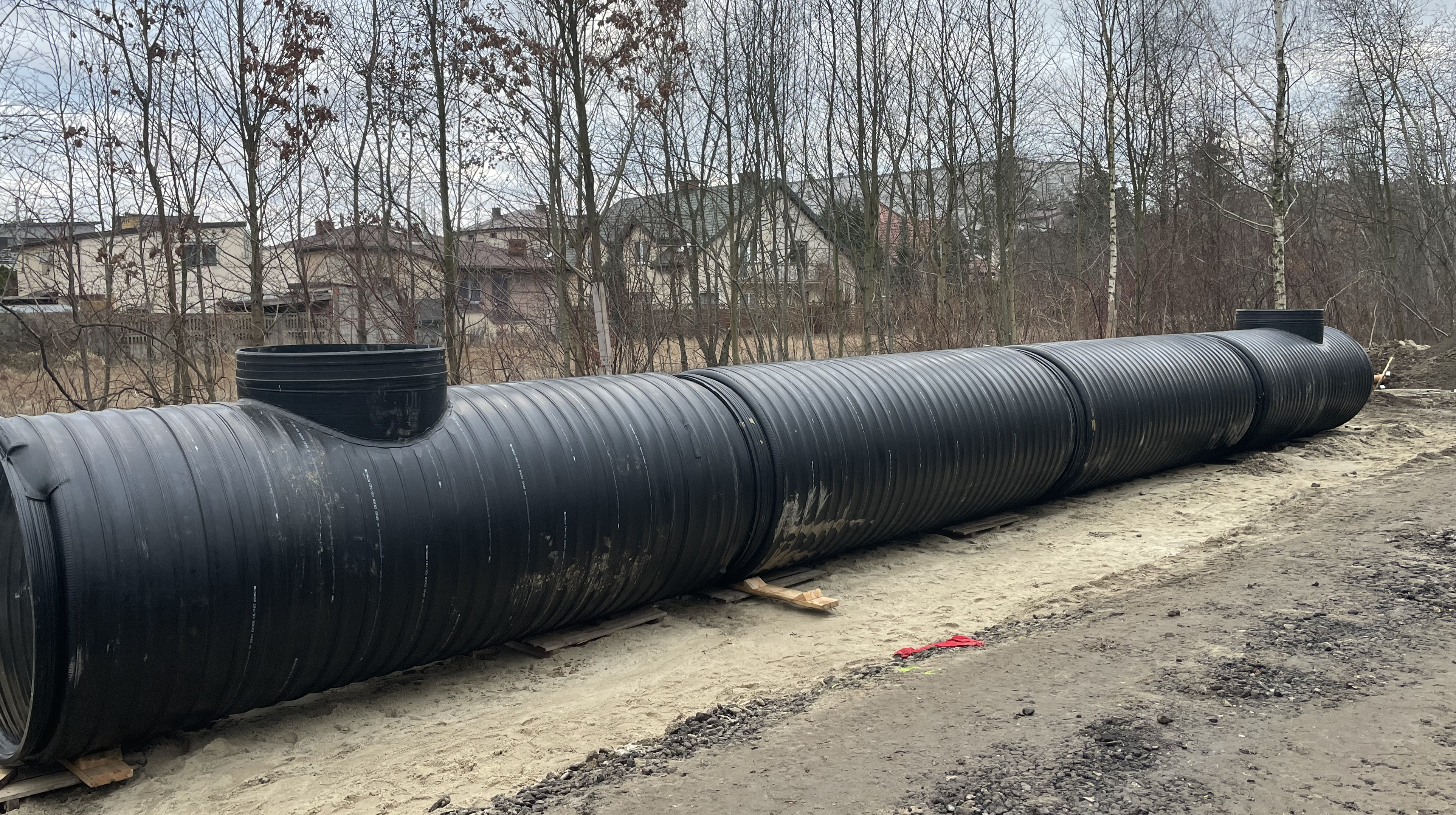 Realizacja w Piasecznie – PEHD DN2400 mm, długość 20 m