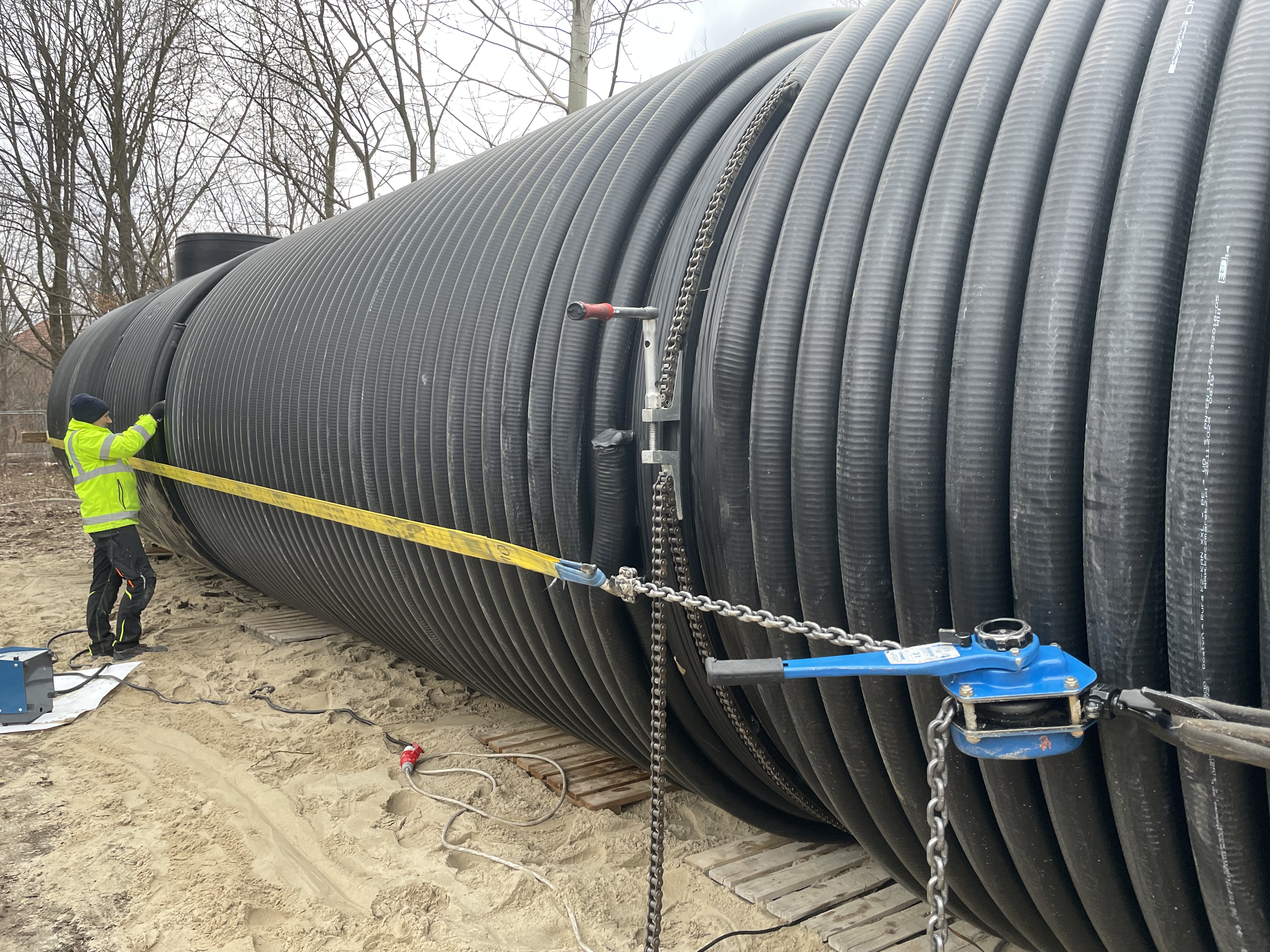 Realizacja w Piasecznie – PEHD DN2400 mm, długość 20 m