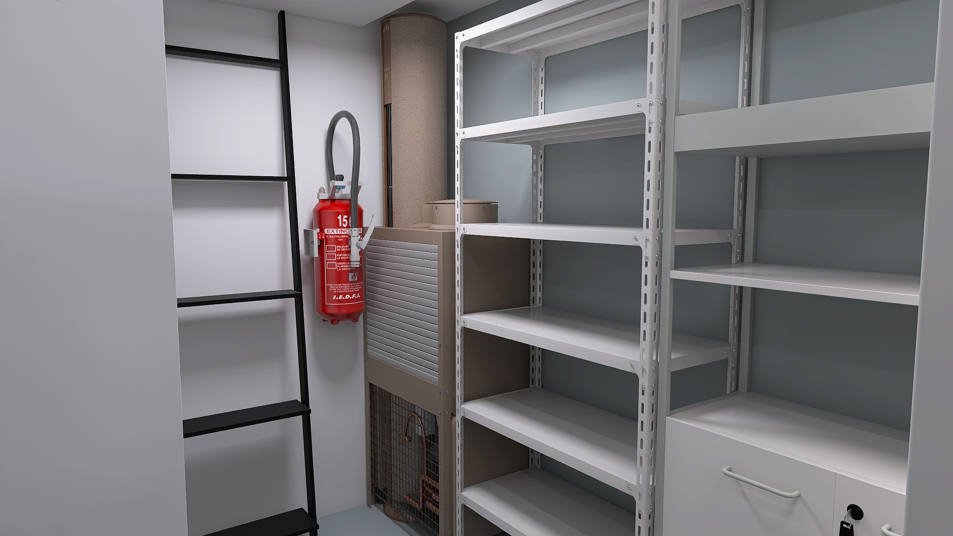 Wejście do schronu kompaktowego dla 2 osób