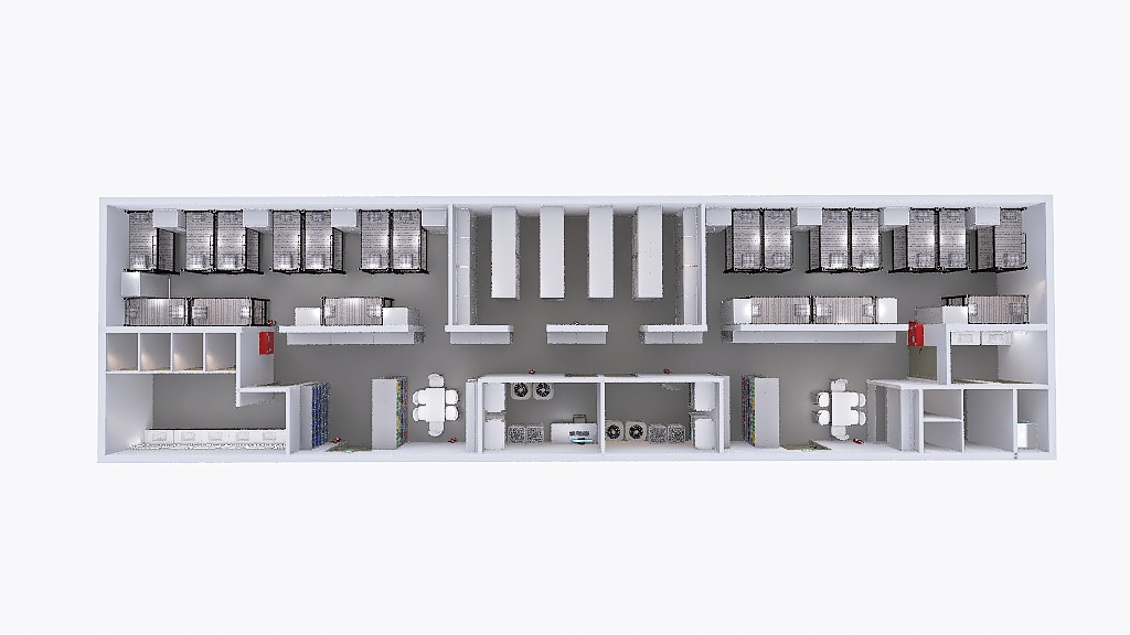 Modułowy schron żelbetowy dla 20 osób i 2 osób z obsługi